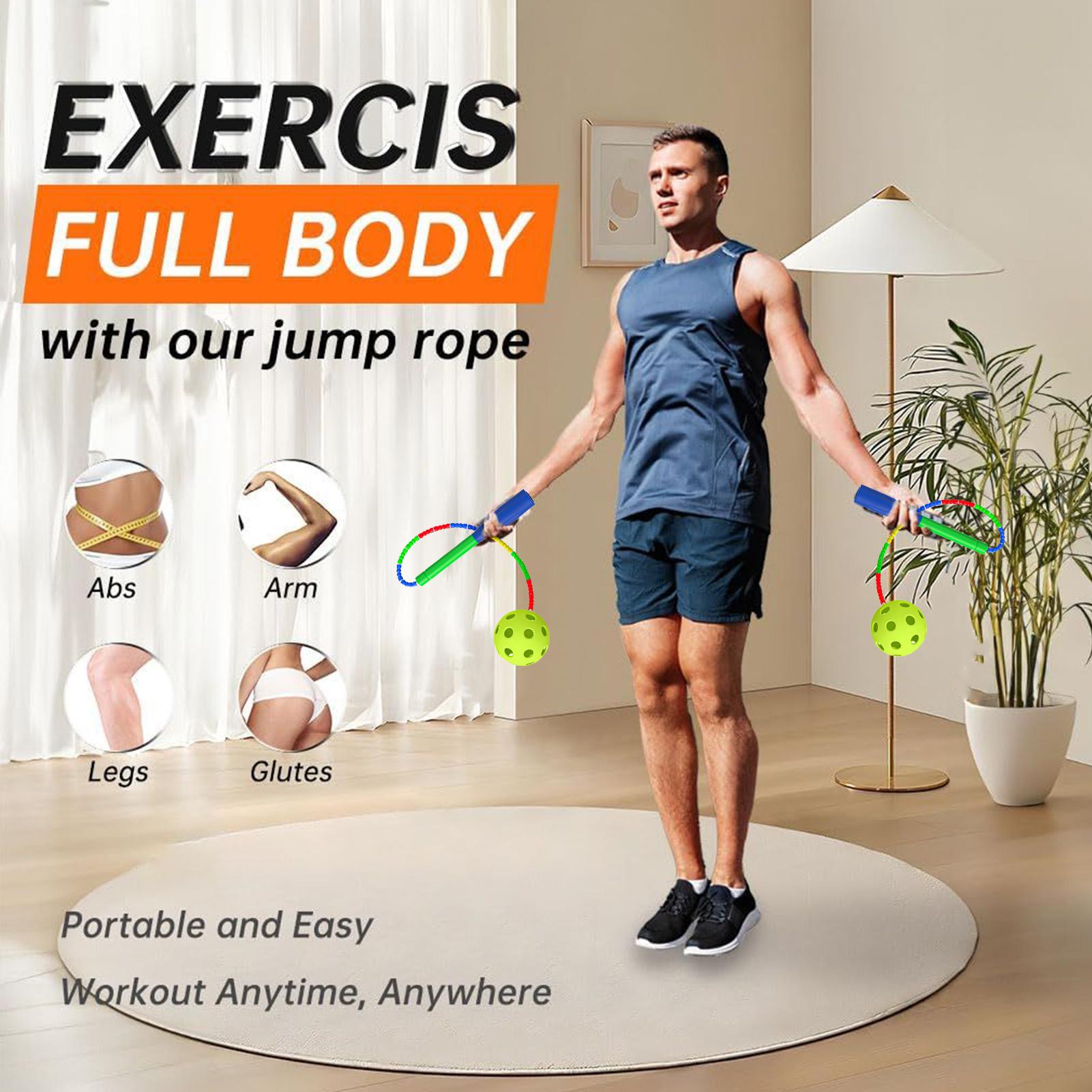 Home Gym For Kids - حبل القفز مع كرة لاسلكية معدات