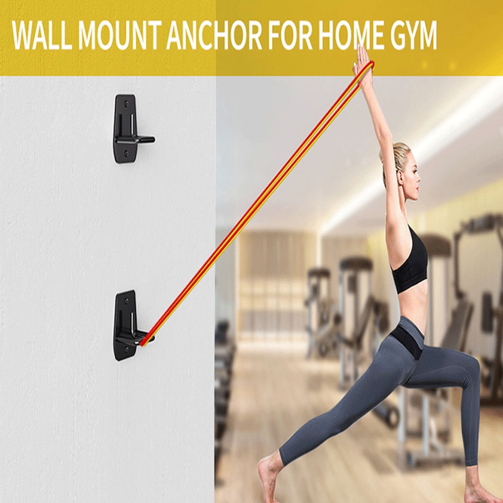 Home Gym Gym Equipment - 3 قطع من مثبتات الحائط السوداء