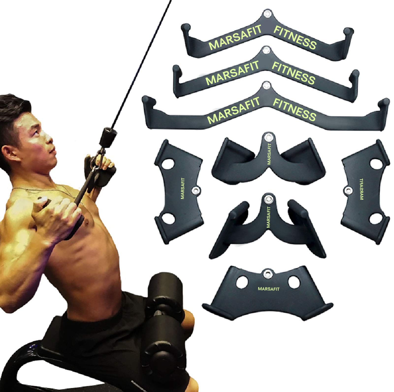 Home Gym Lat Pulldown - لات سحب أسفل بار التجديف مقبض