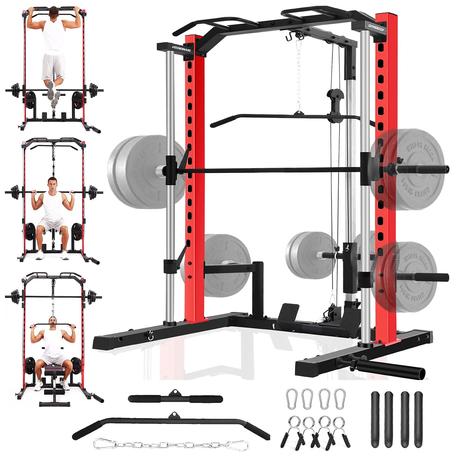 Home Gym Lat Pulldown - جهاز سميث متعدد الوظائف مع وحدة