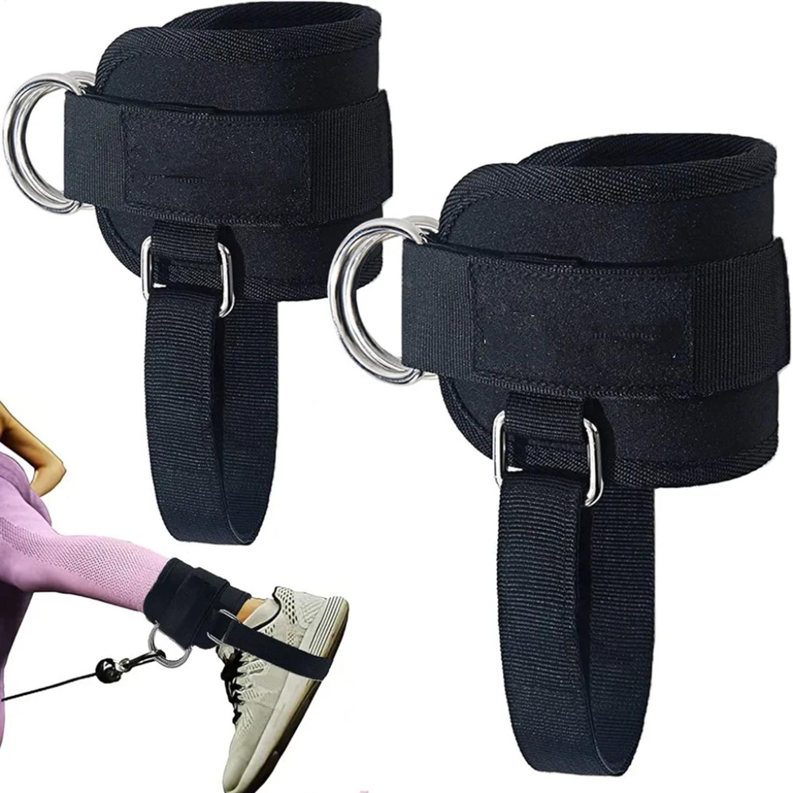 Home Gym Leg - أحزمة كاحل قابلة للتعديل لآلة الكابلات،