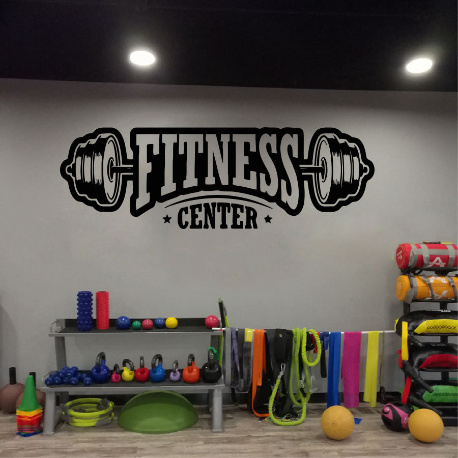 Home Gym Wallpaper - الصالة الرياضية الفينيل ديكور جدار صائق