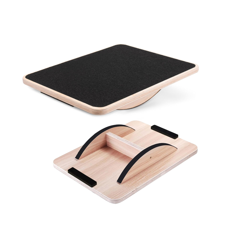 لوح توازن خشبي احترافي لتمارين - مراجعة Wobble Board Balance وسعره