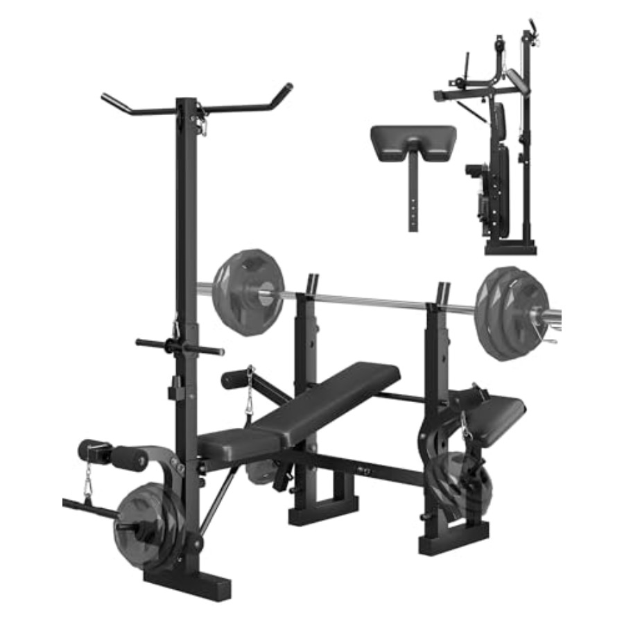 مجموعة مقعد تمارين رياضية منزل - مراجعة Home Gym Lat Pulldown وسعره