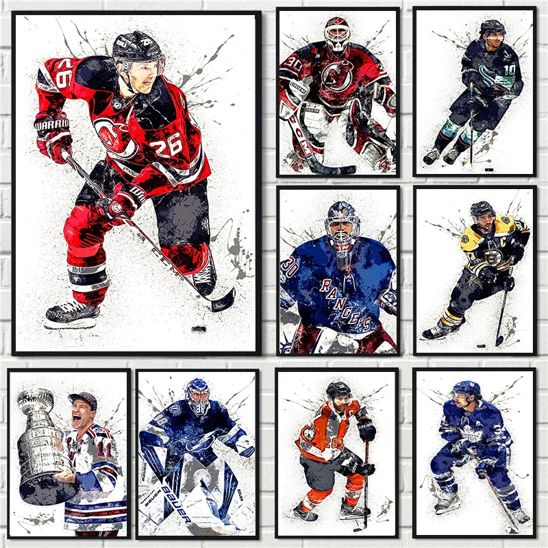 Abstract Ice Hockey Portrait S - مراجعة Home Gym For Kids وسعره