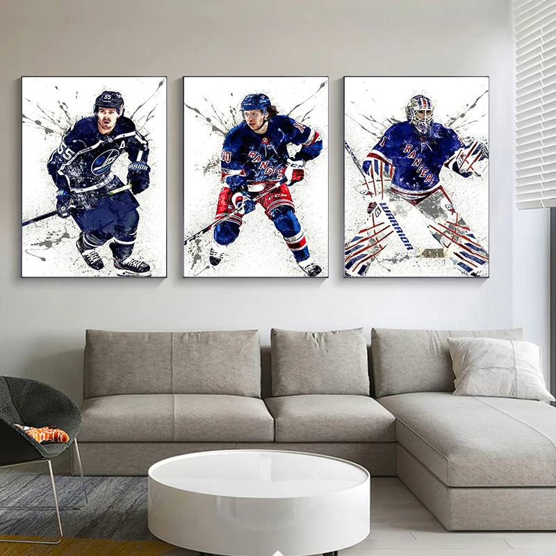 Abstract Ice Hockey Portrait S - مراجعة Home Gym For Kids وسعره