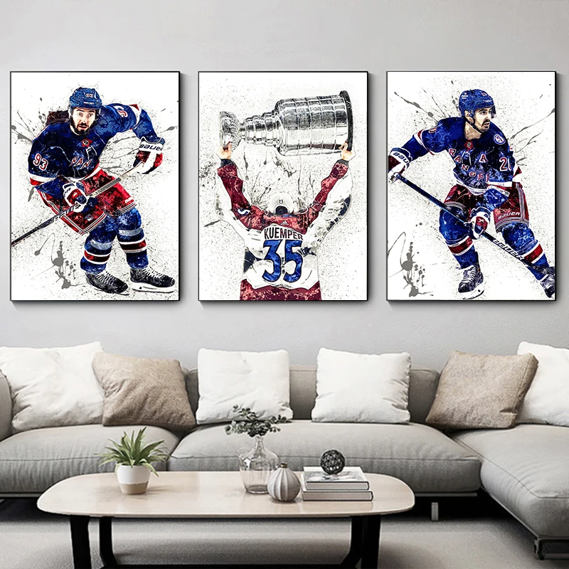 Abstract Ice Hockey Portrait S - مراجعة Home Gym For Kids وسعره