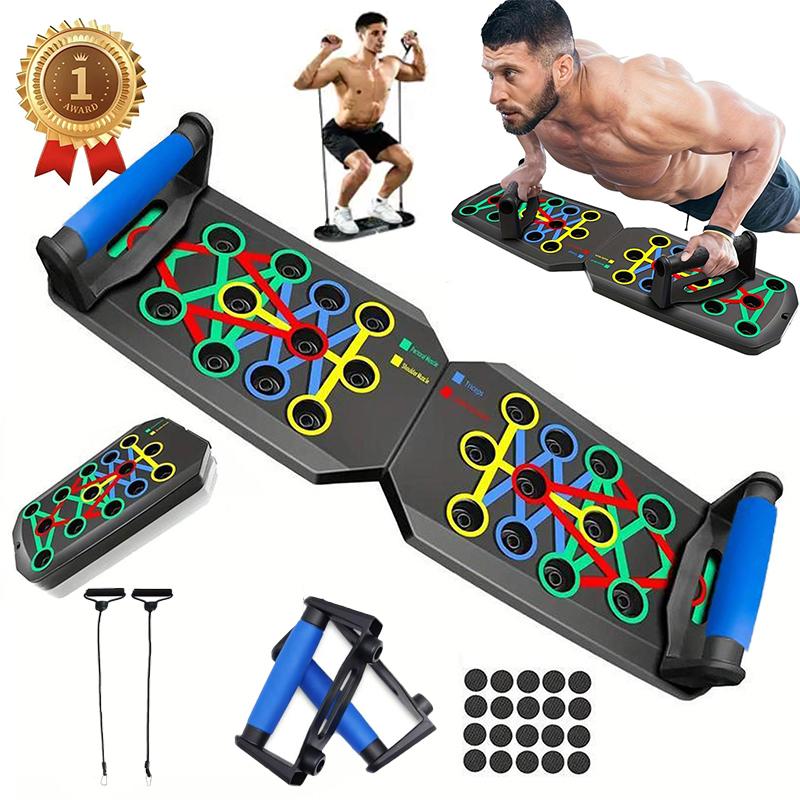 لوح تمارين الضغط المطور بـ 28  - مراجعة Home Gym Upper Body Workout وسعره