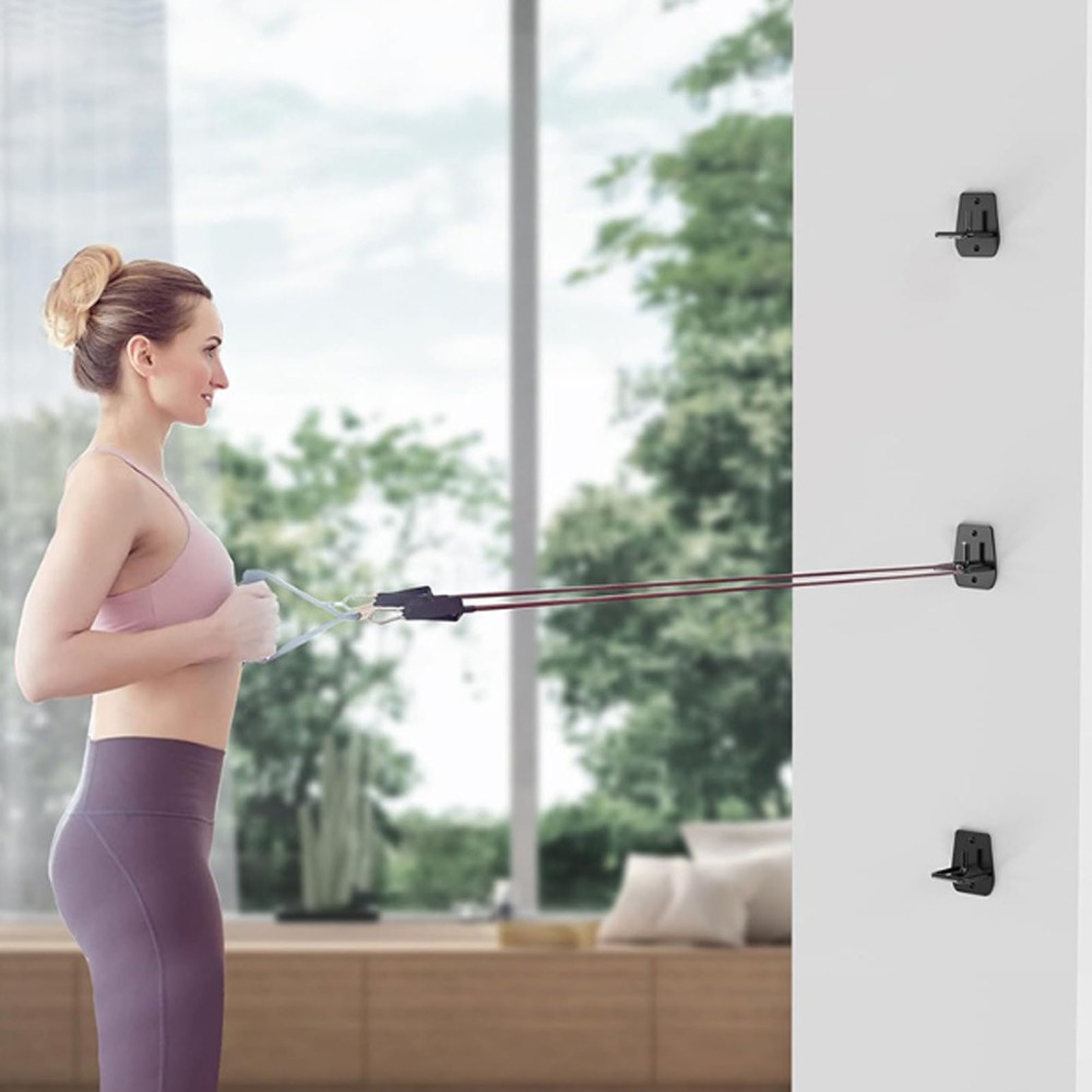 3 قطع من مثبتات الحائط السوداء - مراجعة Home Gym Gym Equipment وسعره