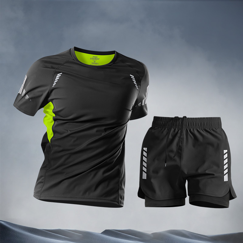 بدلات كاجوال للرجال، طقم شورت  - مراجعة Home Gym Outfit وسعره