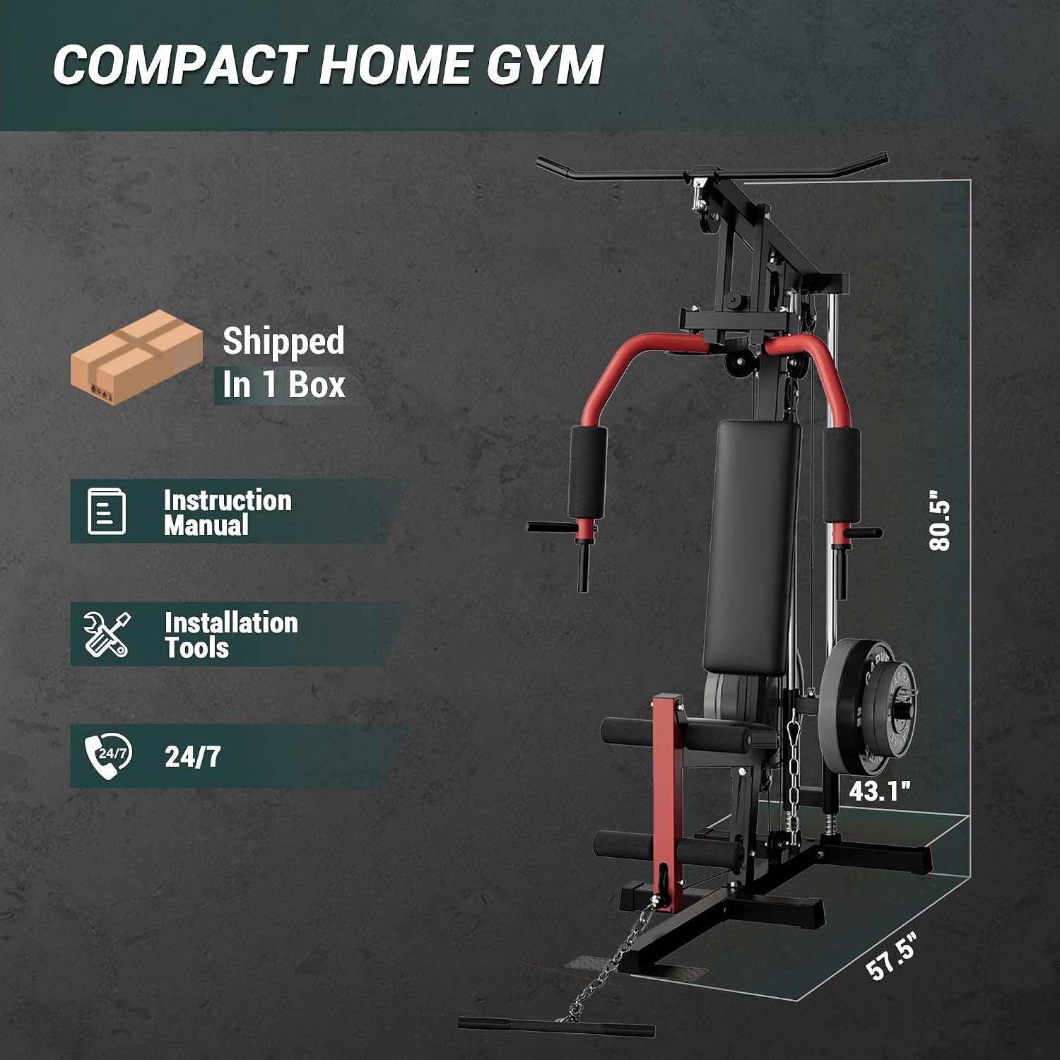 جهاز تمارين منزلي لكامل الجسم  - مراجعة Home Gym Lat Pulldown وسعره