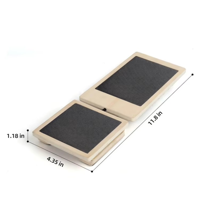 لوح توازن خشبي مانع للانزلاق ق - مراجعة Wobble Board Balance وسعره