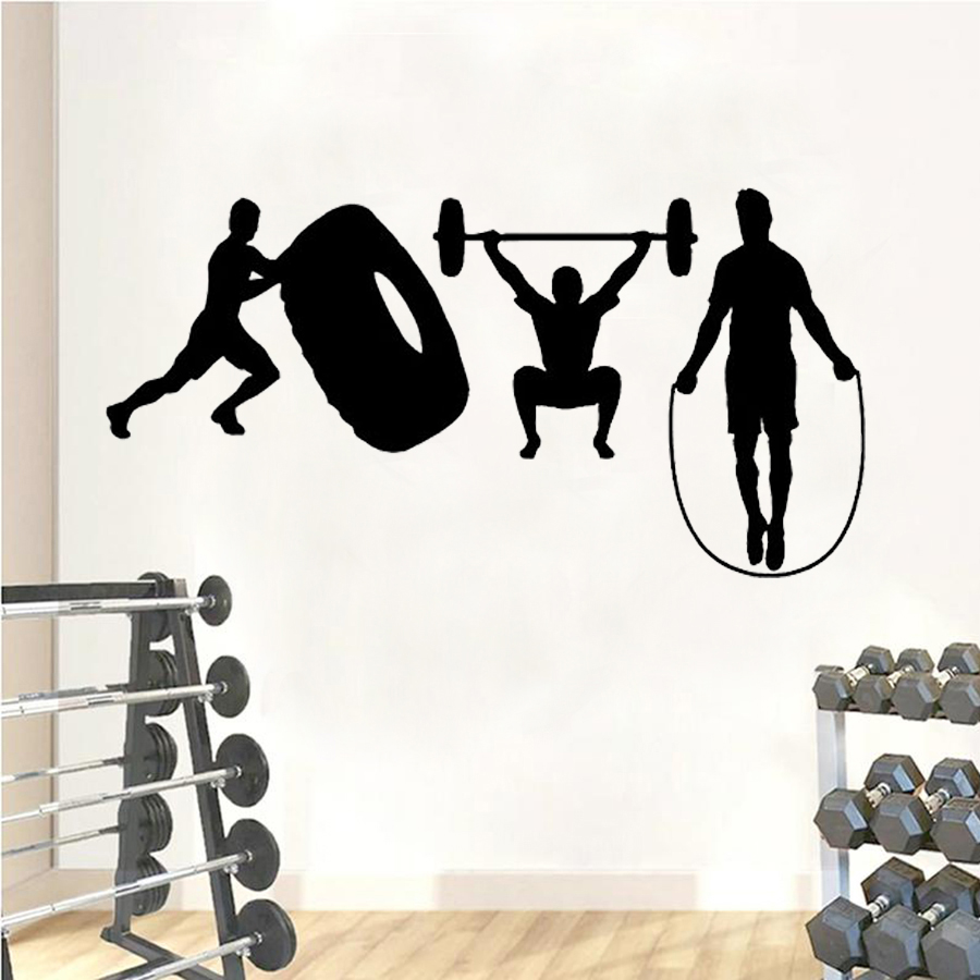 كروسفيت الجدار ملصق رياضة اللي - مراجعة Home Gym Wallpaper وسعره