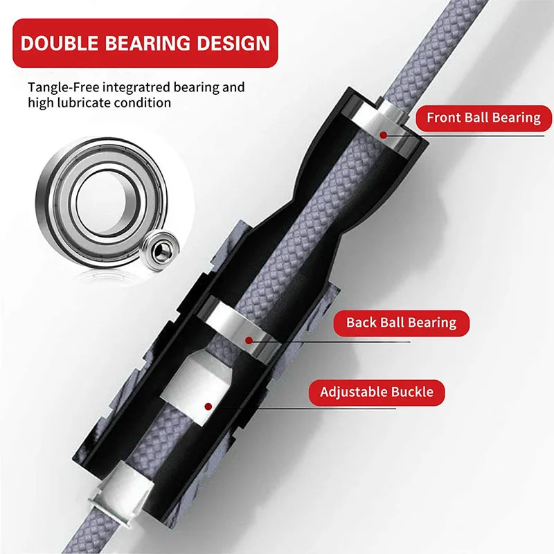 خفيفة سباق حبل الطفر عالية الق - مراجعة Jump Rope Bearing وسعره