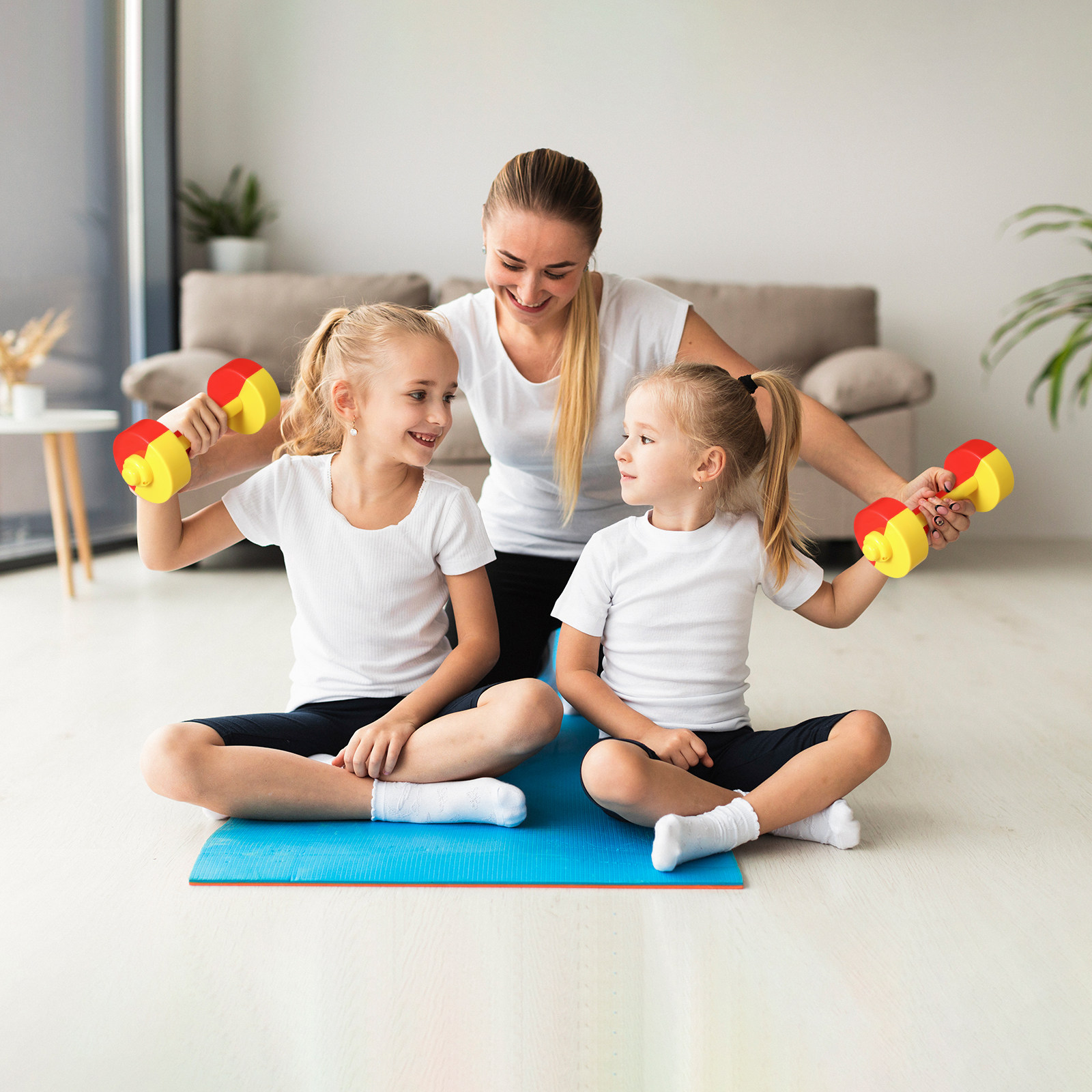 زوج من الدمبل البلاستيكي للأطف - مراجعة Home Gym For Kids وسعره