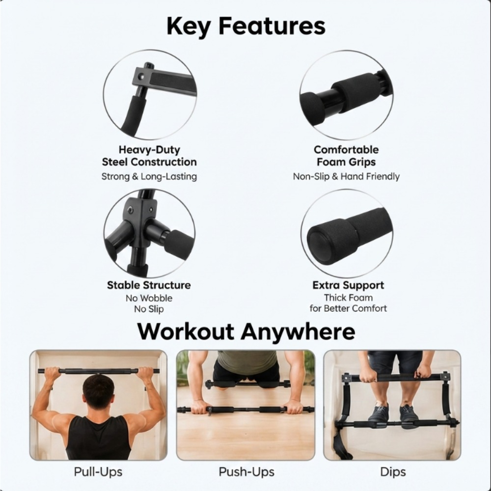 عارضة سحب للأبواب للاستخدام في - مراجعة Home Gym Upper Body Workout وسعره