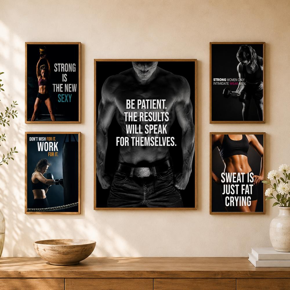 ملصق اقتباسات ملهمة للياقة الب - مراجعة Home Gym Wallpaper وسعره