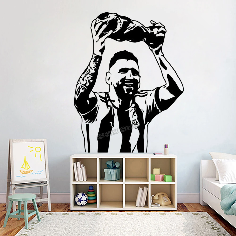 ميسي الجدار ملصق ملصق حائط من  - مراجعة Home Gym Wallpaper وسعره
