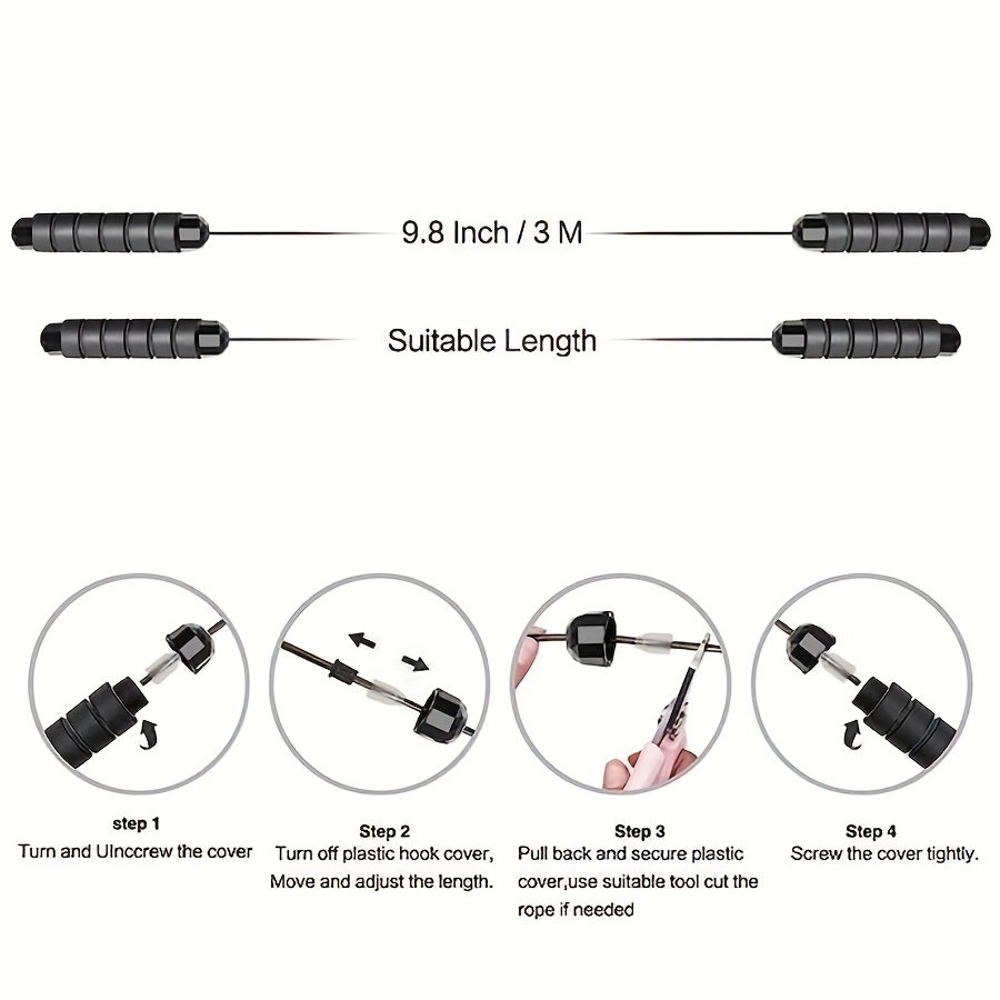 كابل تخطي حبل مضاد لللف ، تخطي - مراجعة Jump Rope Bearing وسعره