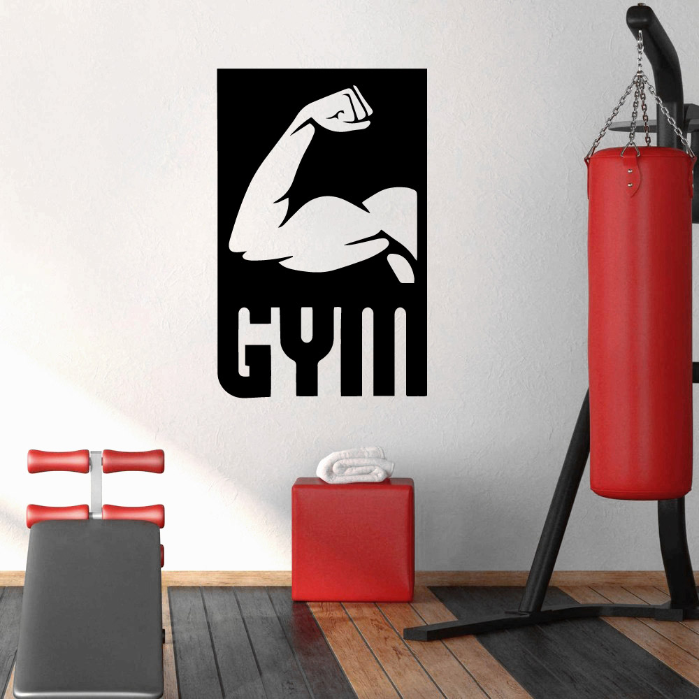 شارات جدارية ملونة للياقة البد - مراجعة Home Gym Wallpaper وسعره