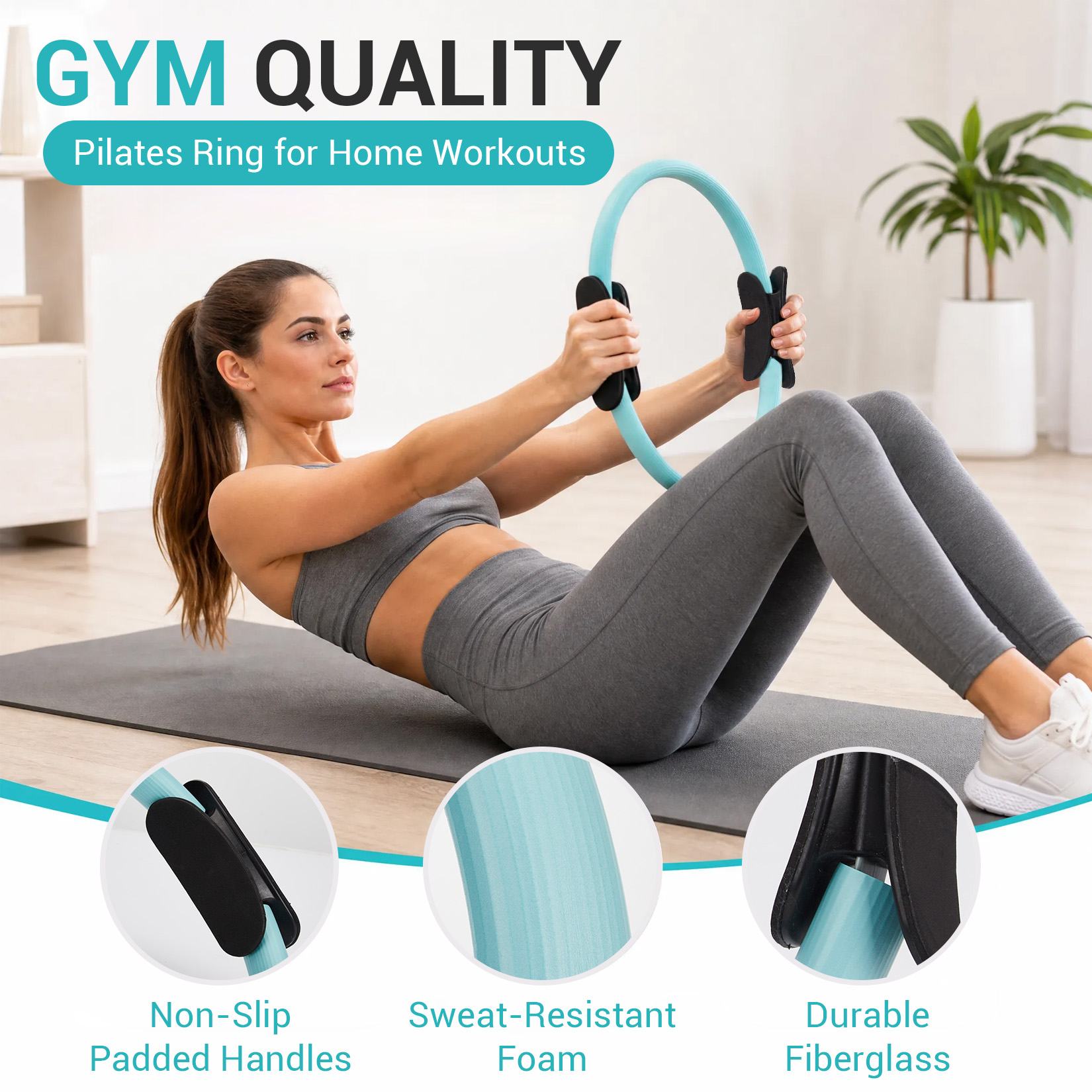 مجموعة تدريب البيلاتس، حلقة بي - مراجعة Home Gym Outfit وسعره